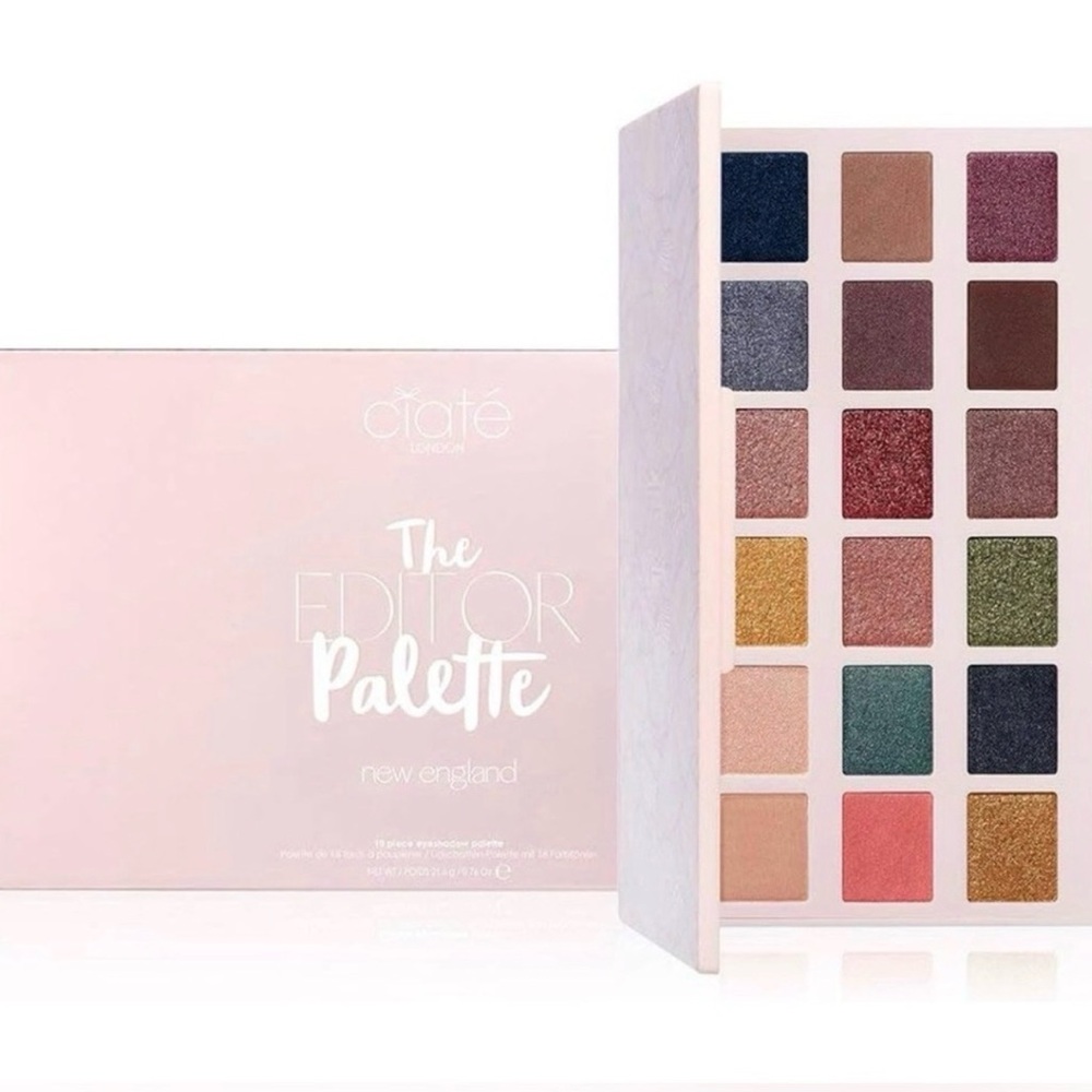 Ciaté London The Editor Palette, New England, 18 Highly Pigmented Shades!